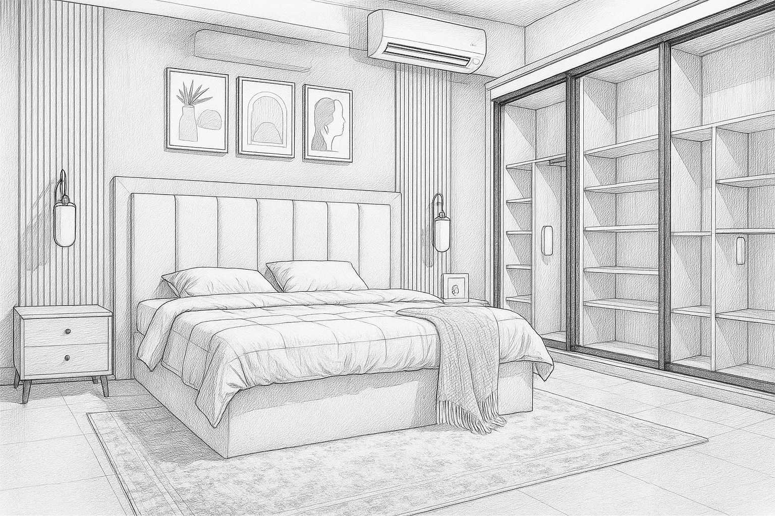 تصميم غرفة رونق 3D